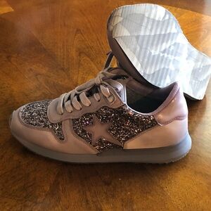 Vintage Havana Lavender Purple Glitter Star Shoes